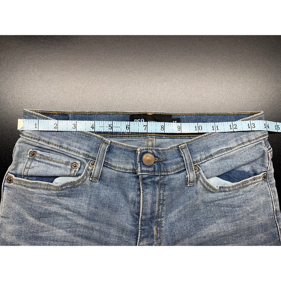 RSQ Jeans‎ Super Skinny Distressed Blue Denim Jeans Women's Size 16 - Picture 5 of 8